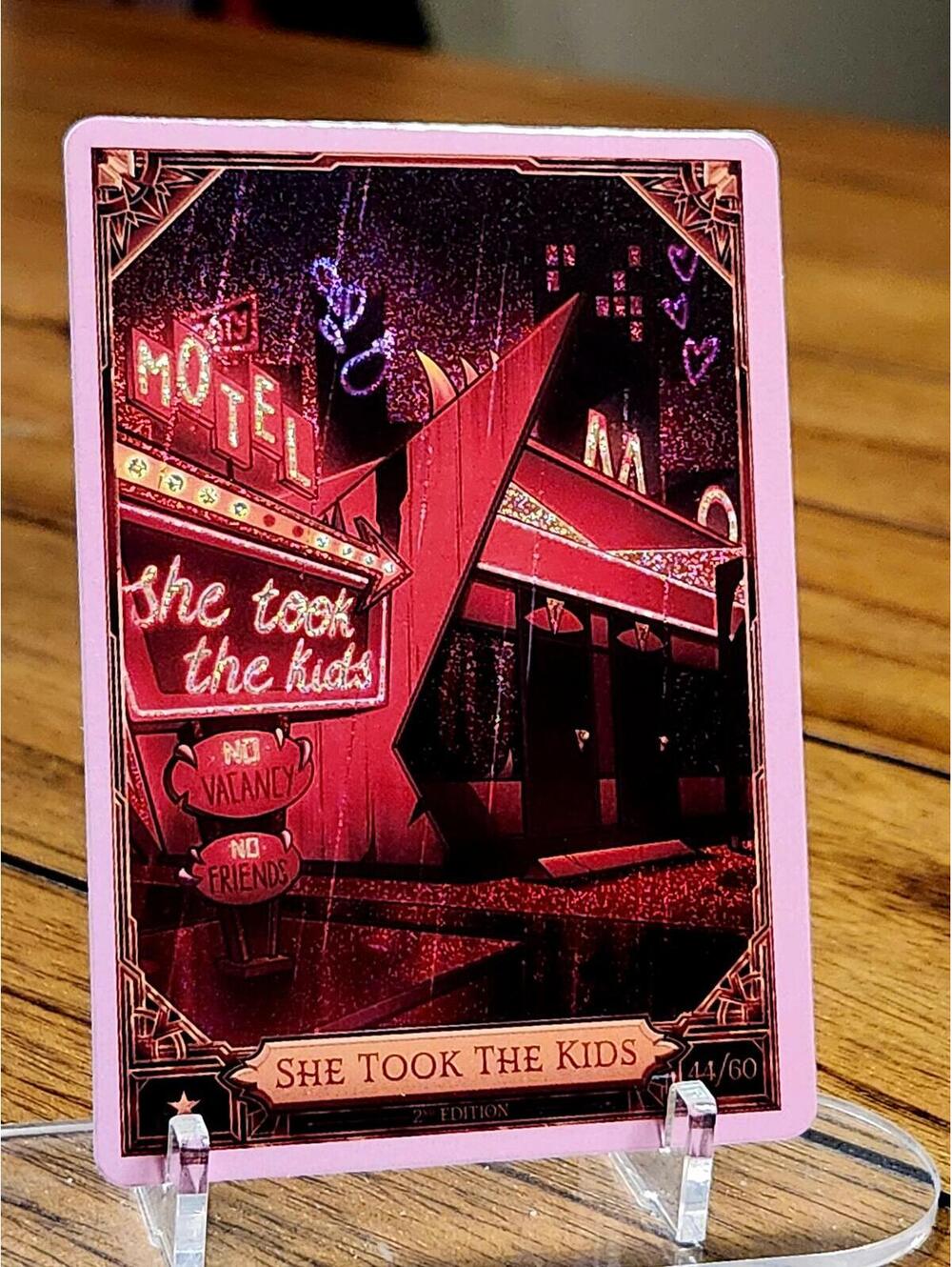 She Took The Kids foil trading card  - Hazbin Hotel